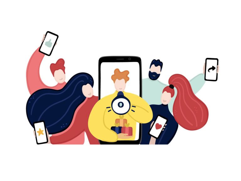 top influenceurs ecommerce image smartphone social media
