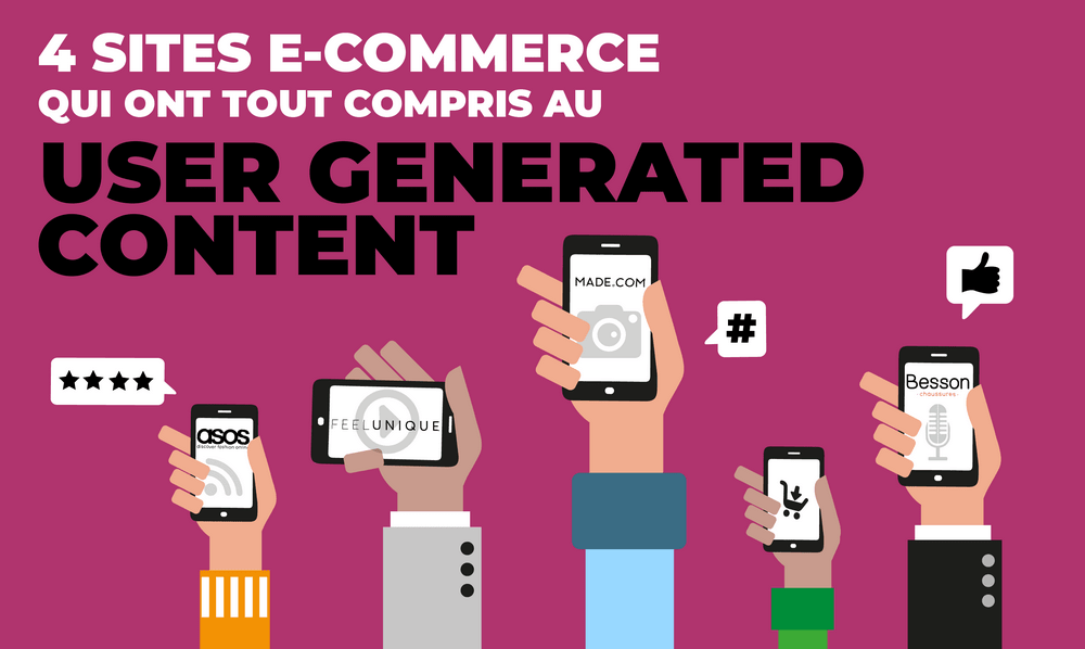 ecommerce user generated content image mains avec smartphones