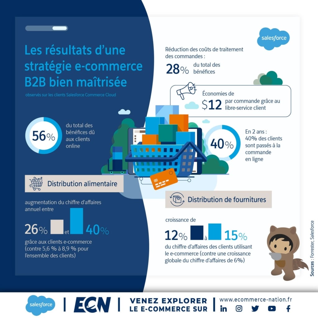 infographie résultats strategie ecommerce b2b