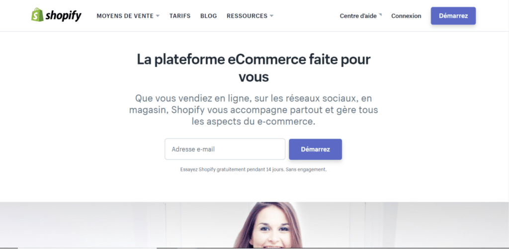Accueil Shopify avis