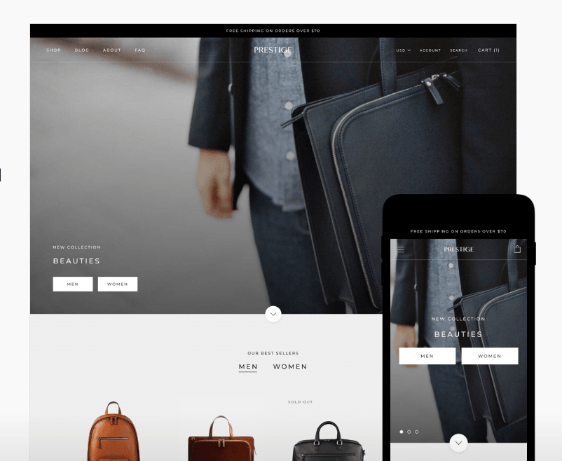 prestige - thèmes shopify