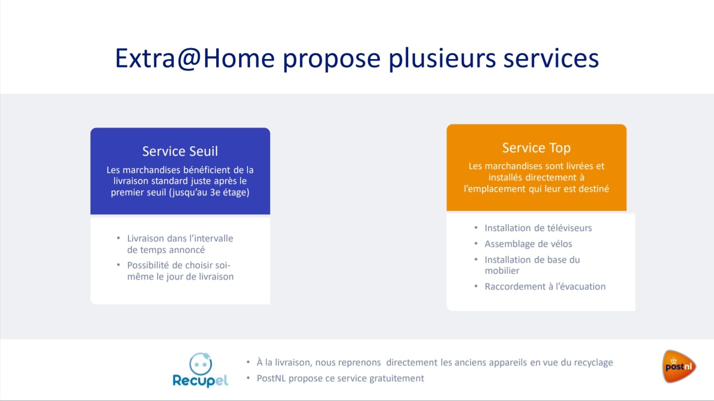 Service Extra@Home PostNL Spring GDS