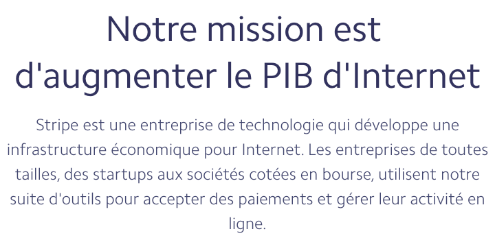 stripe solution paiement pib internet