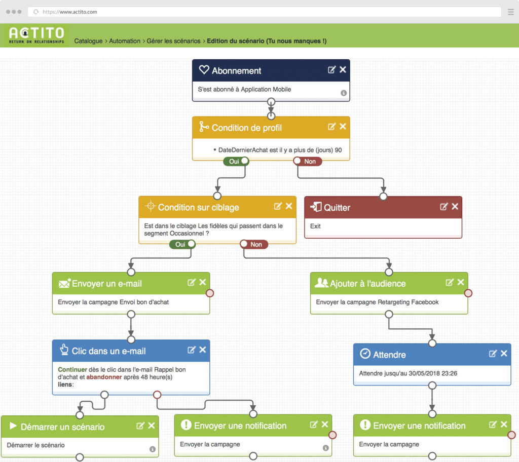 animation programme fidelite automation marketing