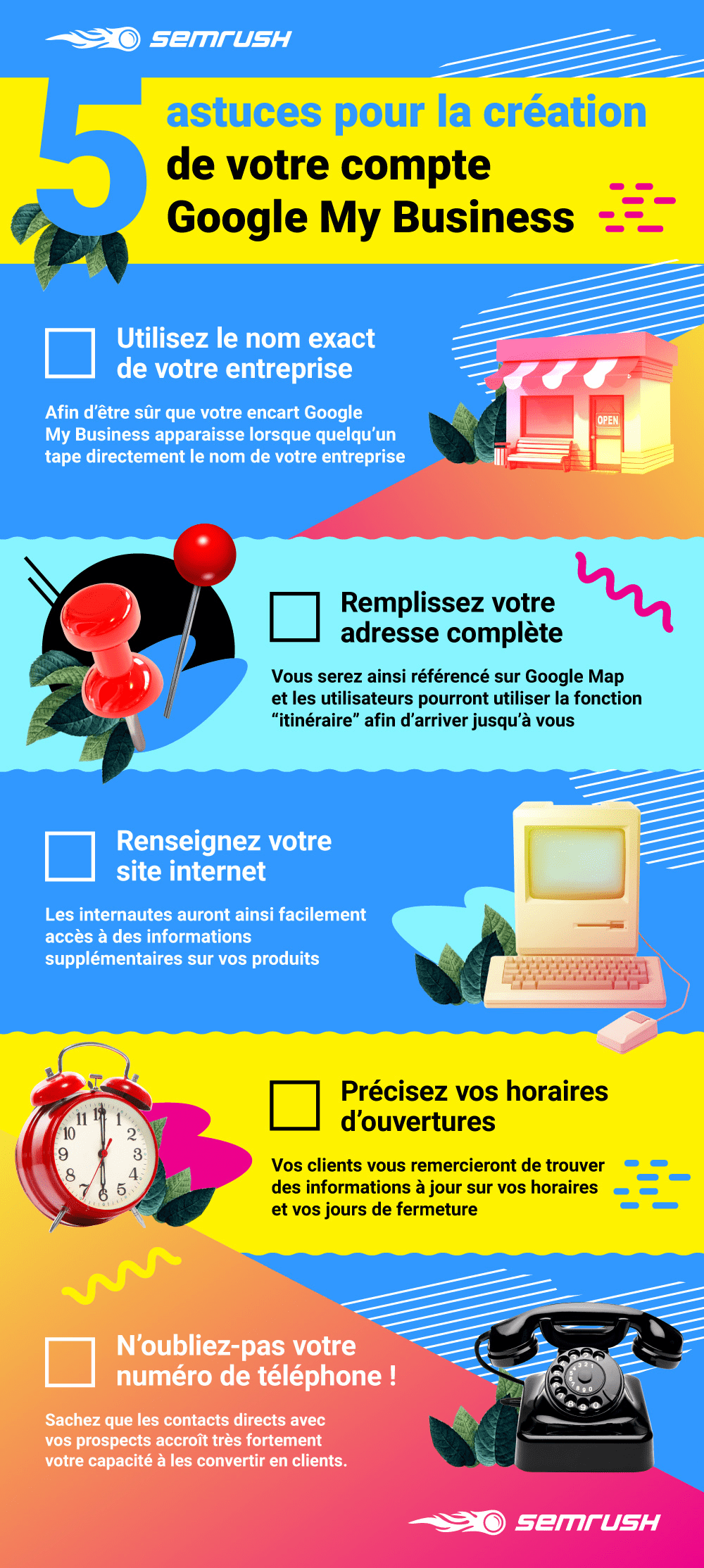 astuces creation compte google my business semrush