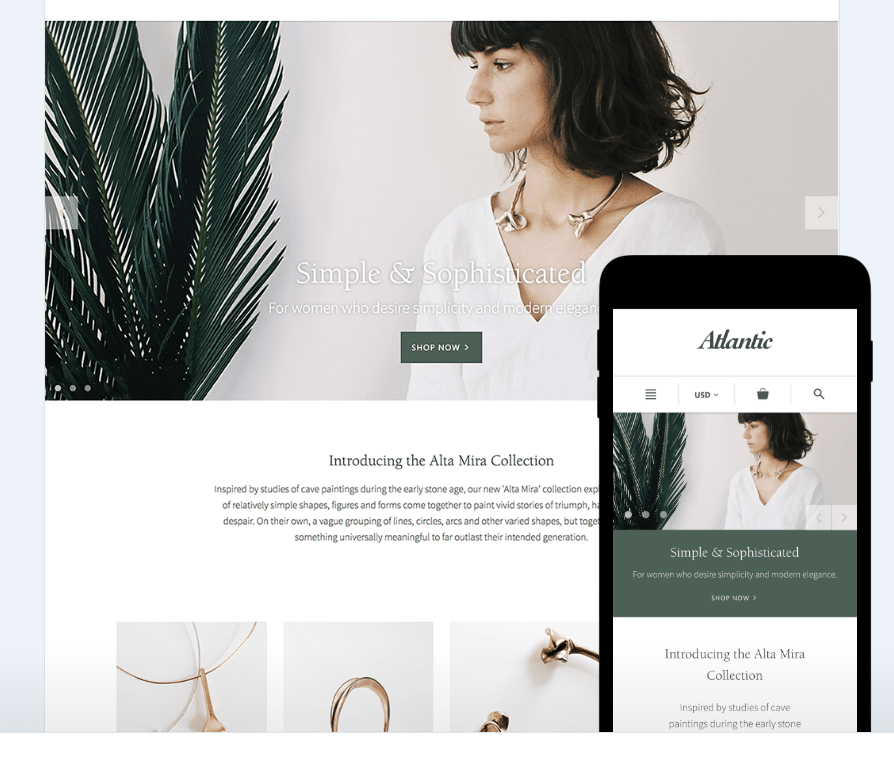 top themes payants shopify image exemple theme atlantic