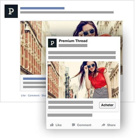 bouton acheter facebook