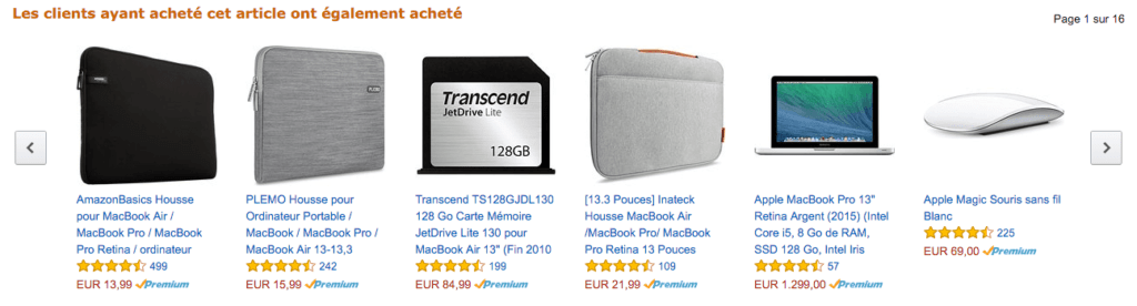 ameliorer experience utilisateur e-commerce cross selling amazone