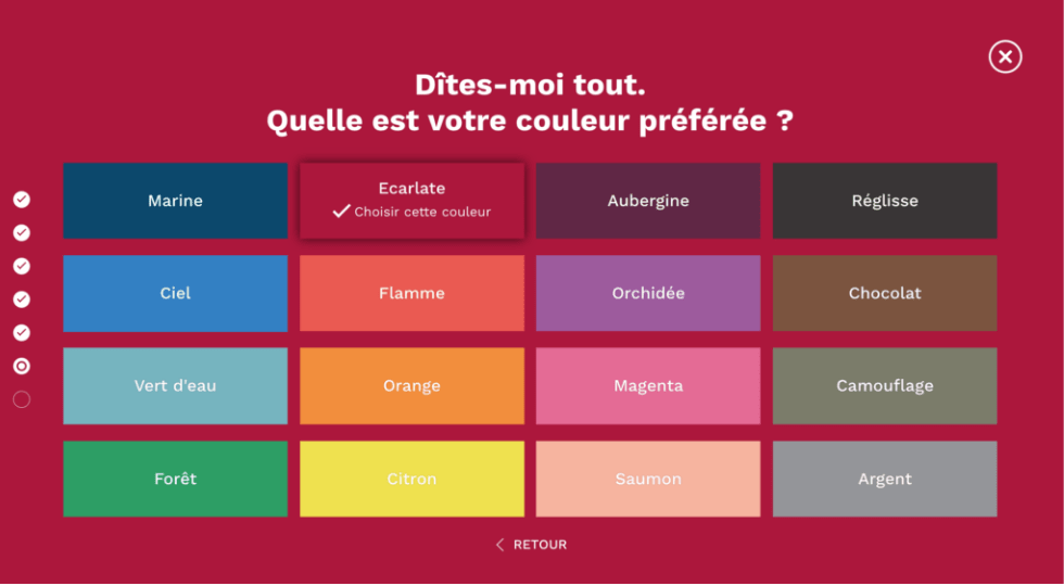 Comment créer son site de dropshipping Dropizi - choix des couleurs