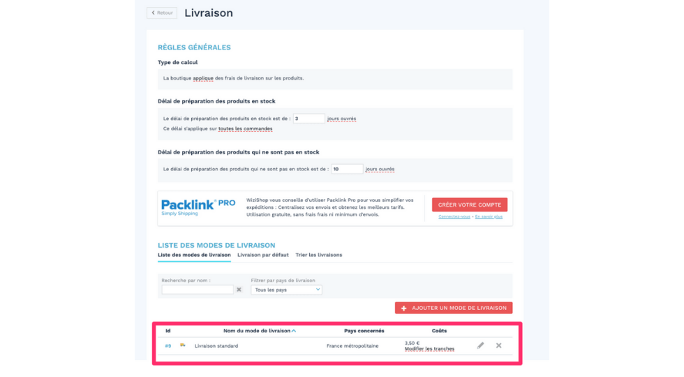 Comment créer son site de dropshipping Dropizi - livraison