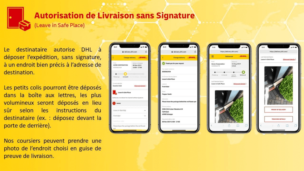 explication dhl livraison colis coronavirus