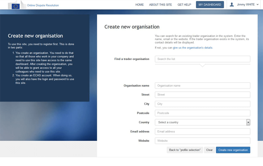 enregistrer entreprise plateforme odr