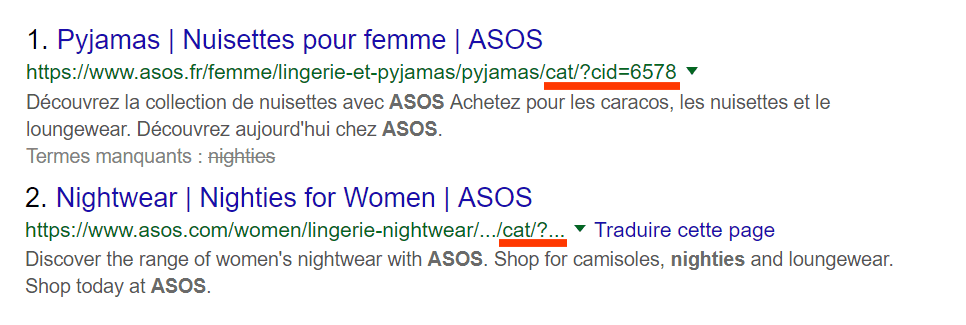 erreurs indexation ecommerce