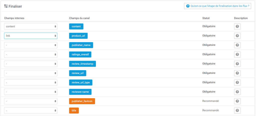 etapes avis produits flux google shopping ecommerce