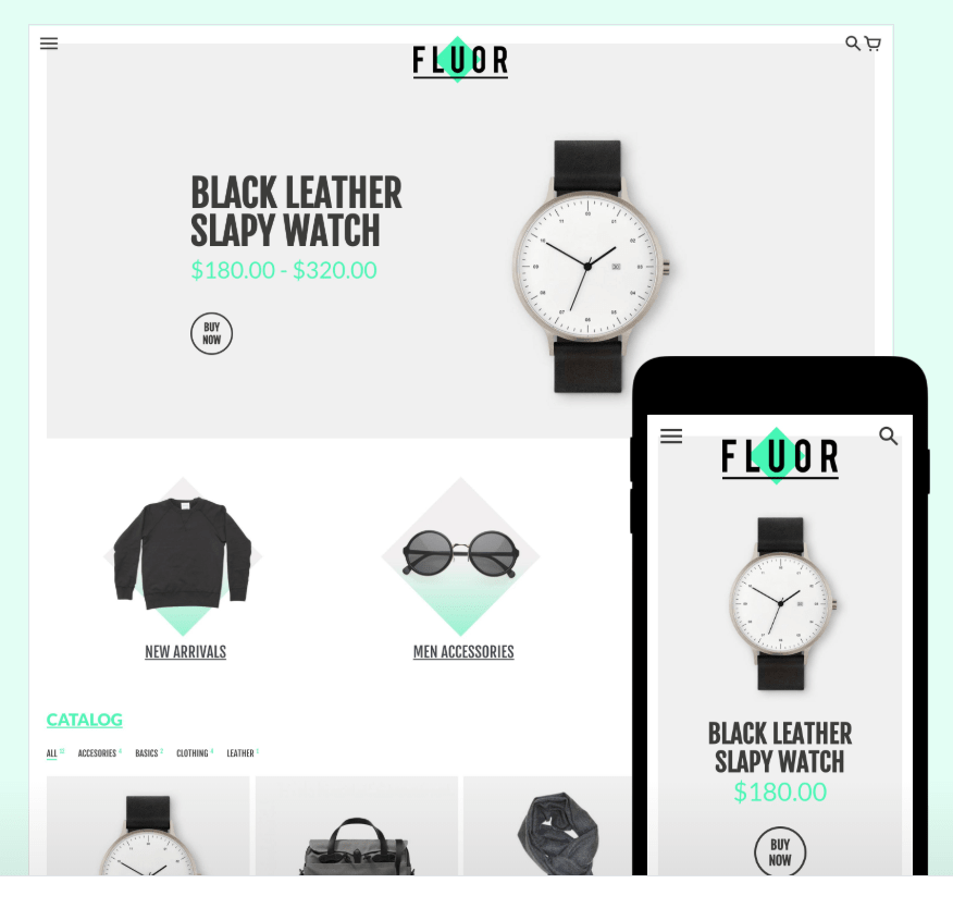 top themes payants shopify image exemple theme fluor