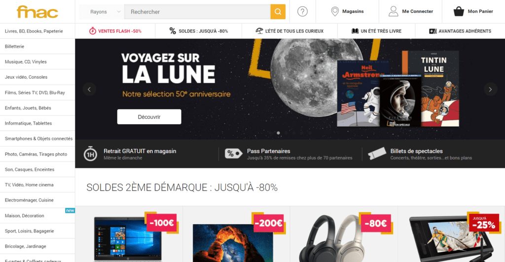 marketplace fnac page accueil
