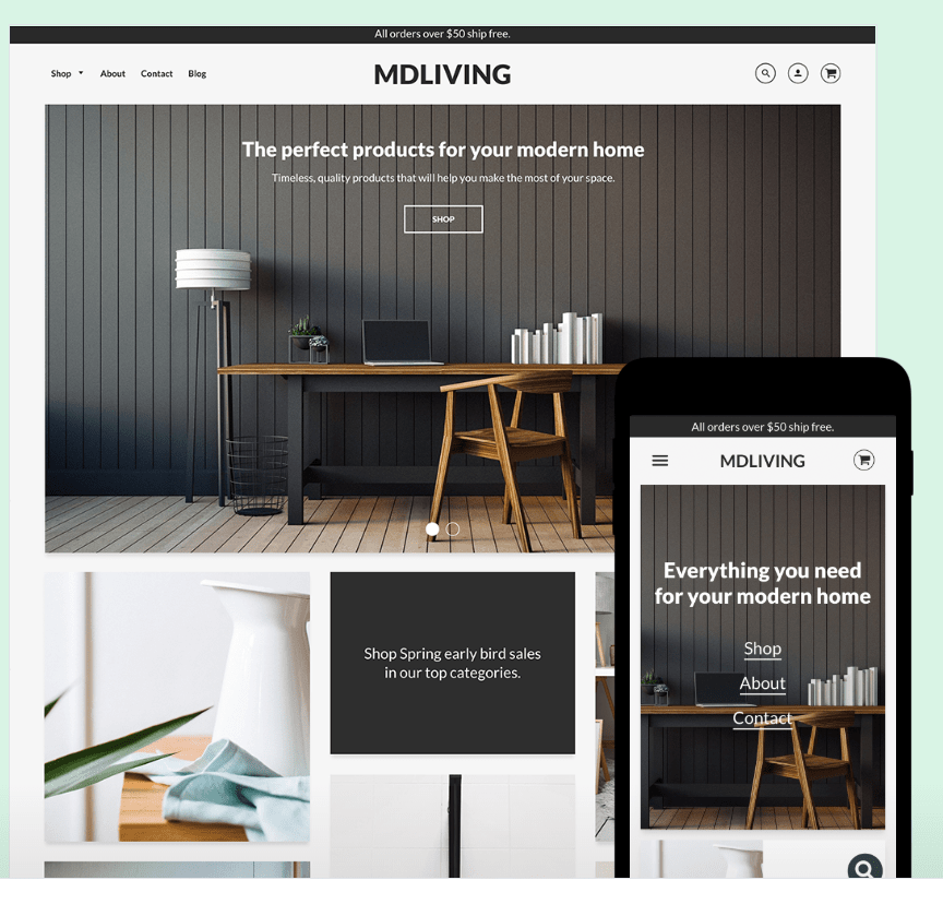 top themes payants shopify image exemple theme loft