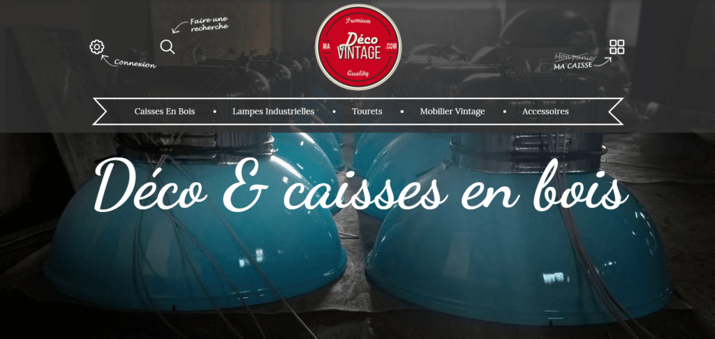 page d'accueil site madecovintage.com