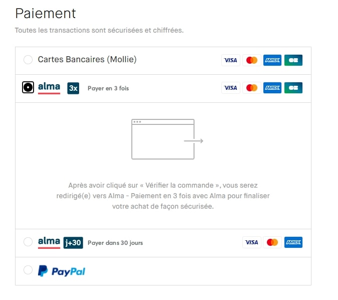paiement en plusieurs fois alma