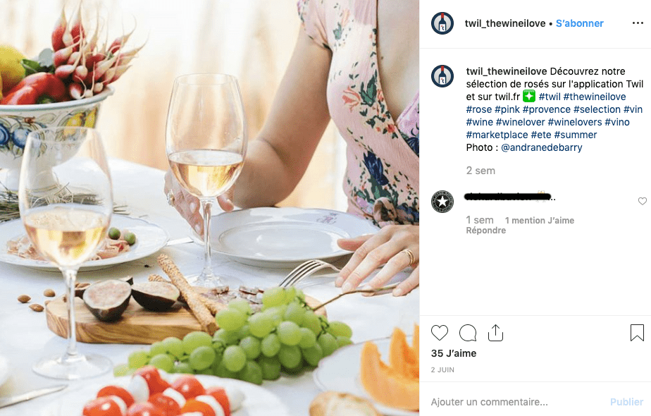 secteur vin digital twil image instagram twil