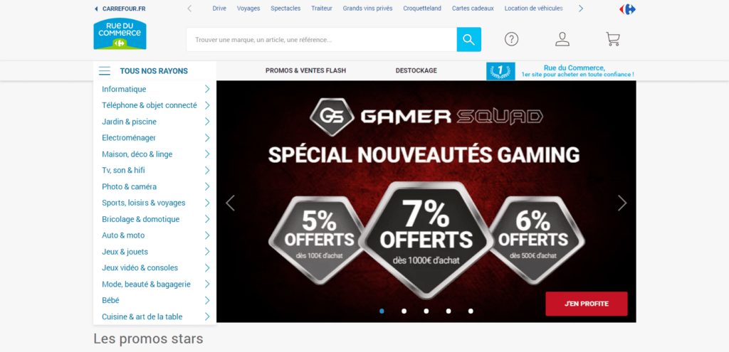 marketplace rue du commerce page accueil
