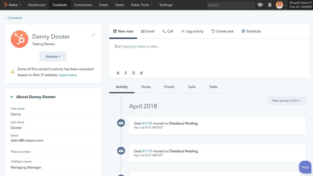 Présentation des Shopify Apps : HubSpot