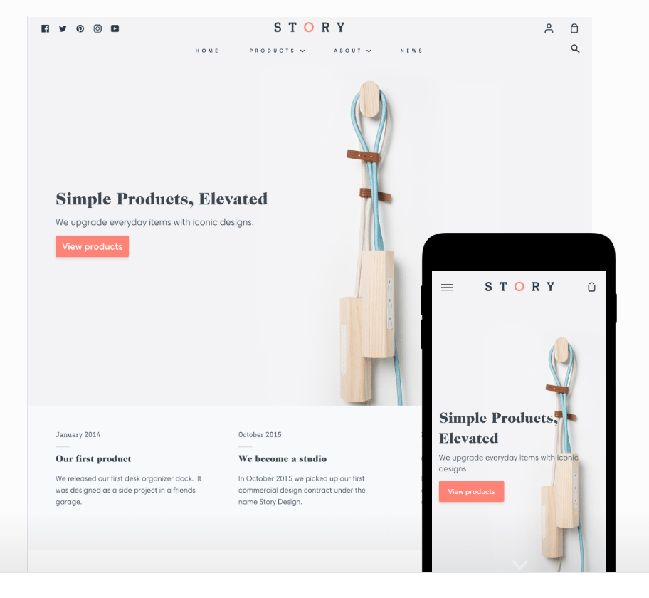 top themes payants shopify image exemple theme story