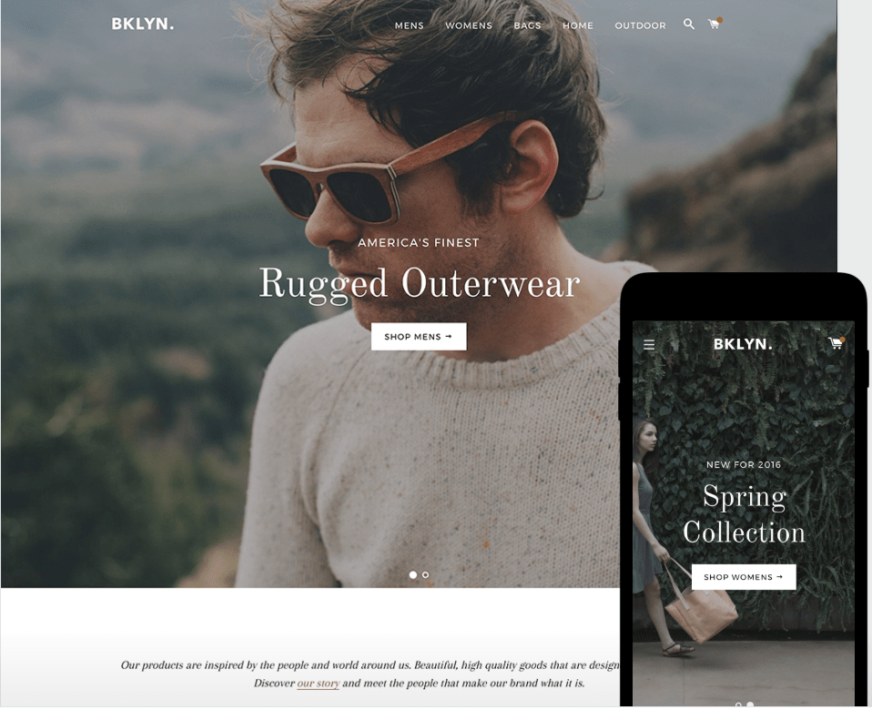 thème gratuit shopify brooklyn