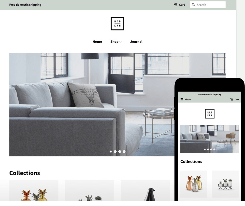 thème gratuit shopify minimal