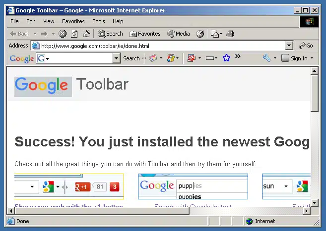 La Google Toolbar