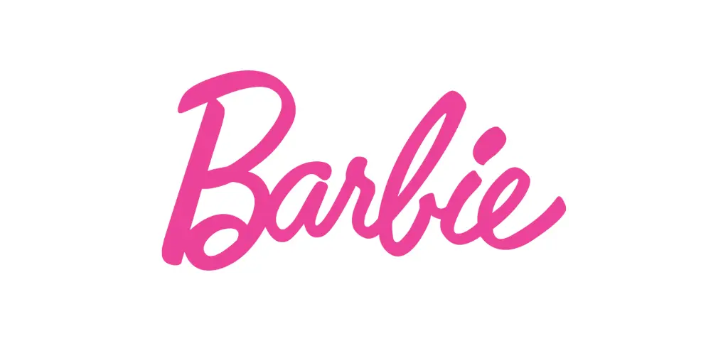 Signification des couleurs : logo rose Barbie