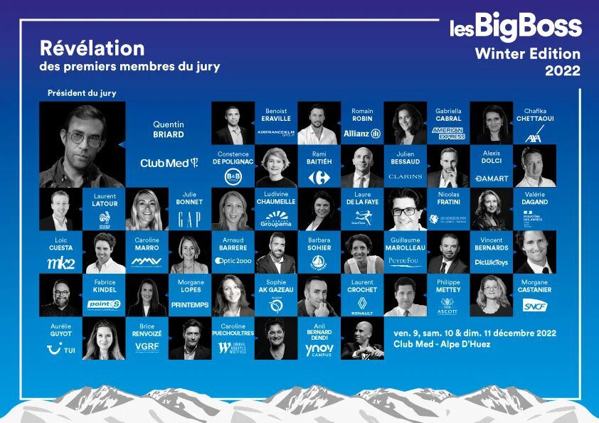 lesBigBoss Winter Edition 2022 : l’événement de retour dans les Alpes lesbigboss winter jury