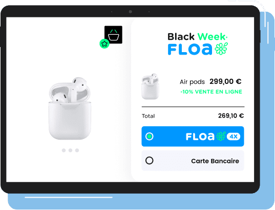 Paiement en plusieurs fois : et si payer devenait simple avec le leader français FLOA ? FLOA exemple produit Air pods