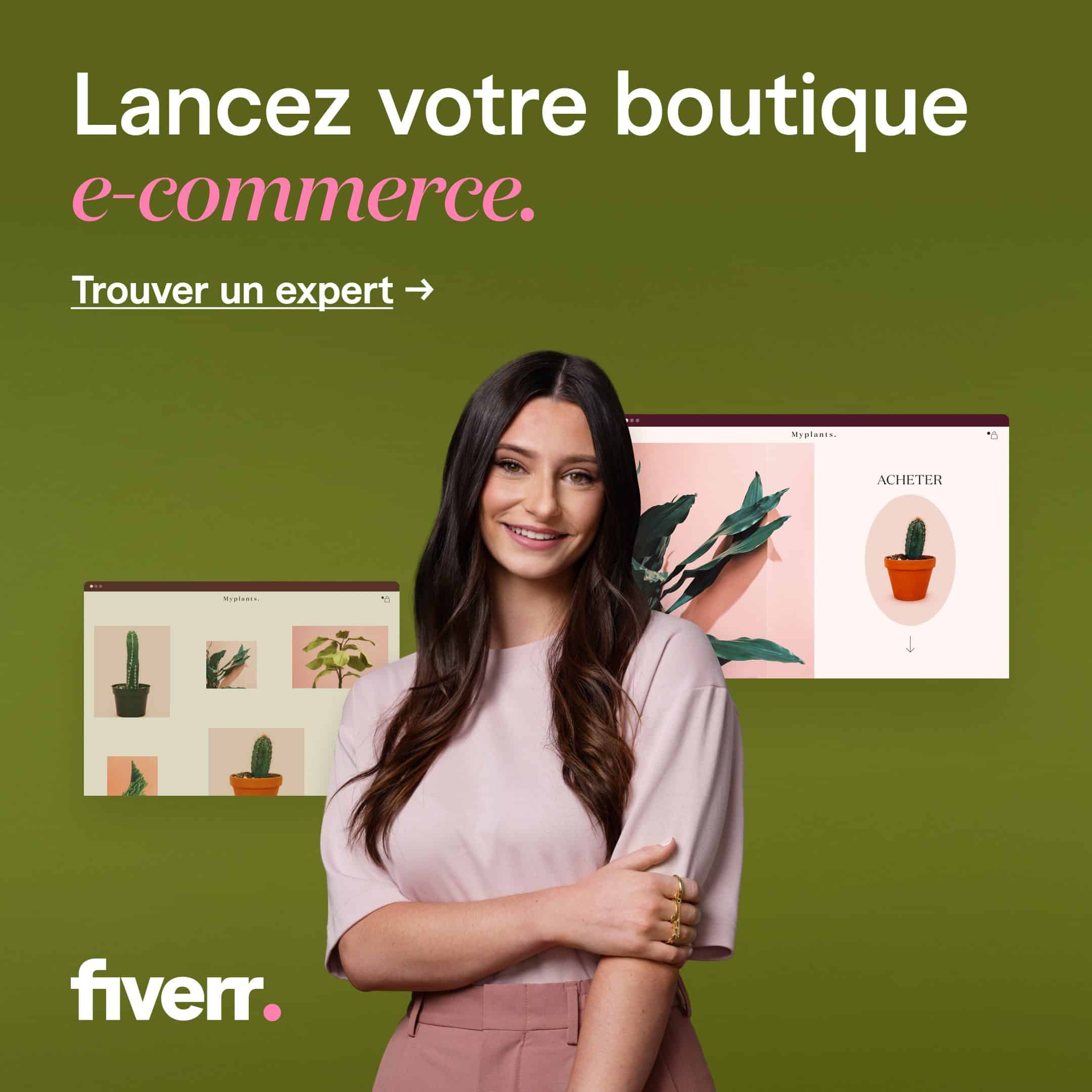 Fiverr - Lancez votre boutique e-commerce