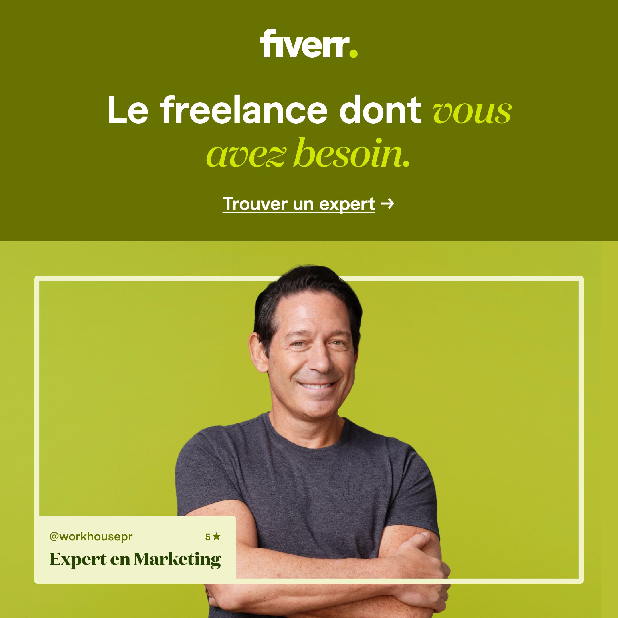 Fiverr - Le freelance dont vous avez besoin