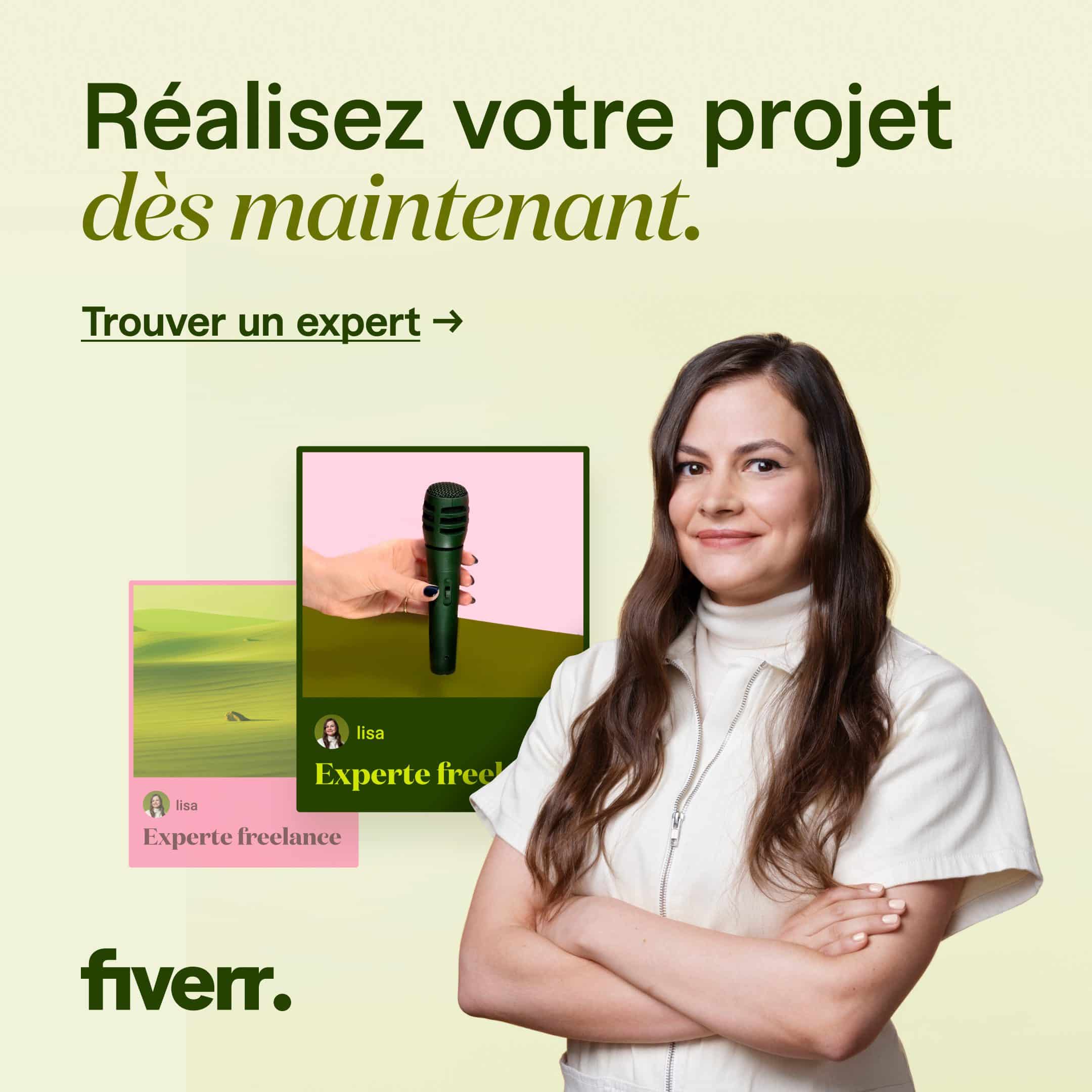 Fiverr - Réalisez votre projet dès maintenant