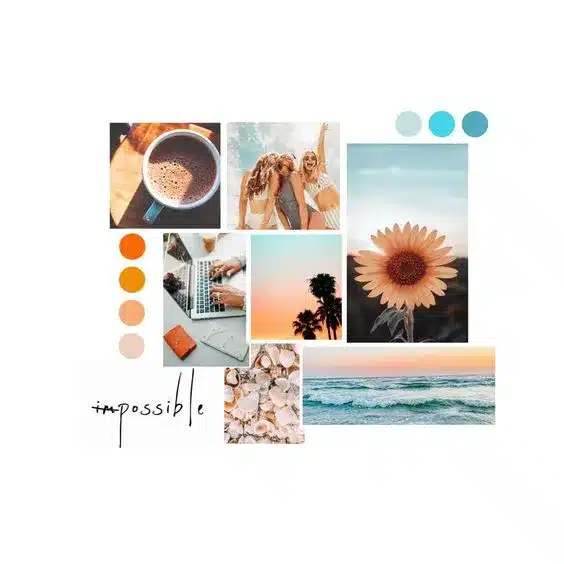 Exemple de Moodboard sur Pinterest