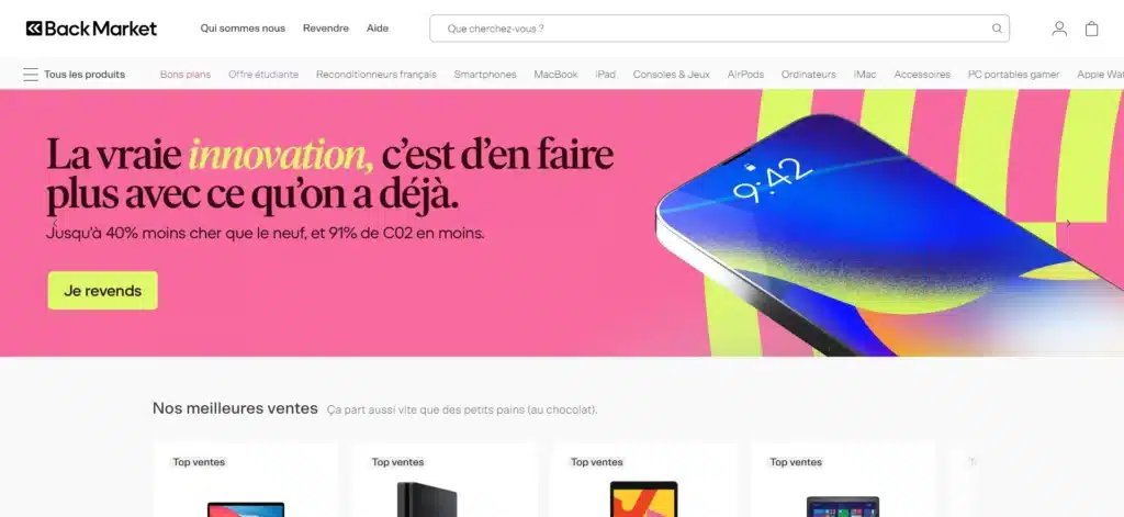 Le reconditionnement chez Back Market