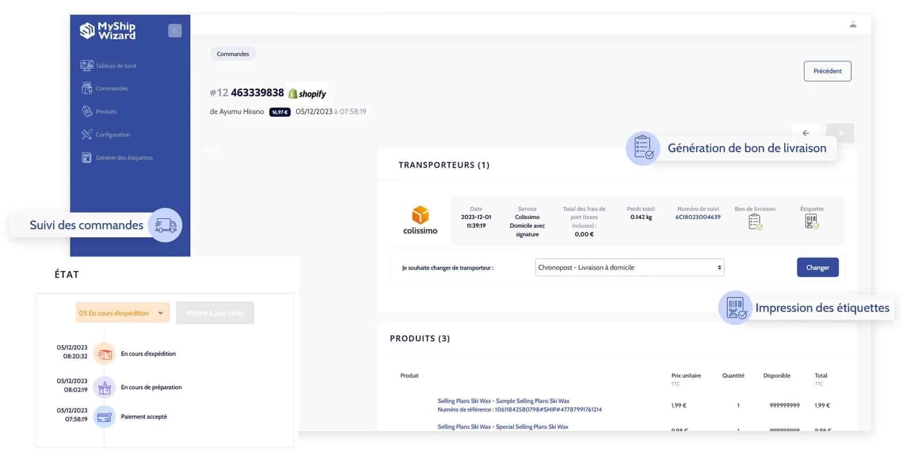 MyShipWizard : Moderniser la gestion des expéditions pour les e-commerçants interface myshipwizard