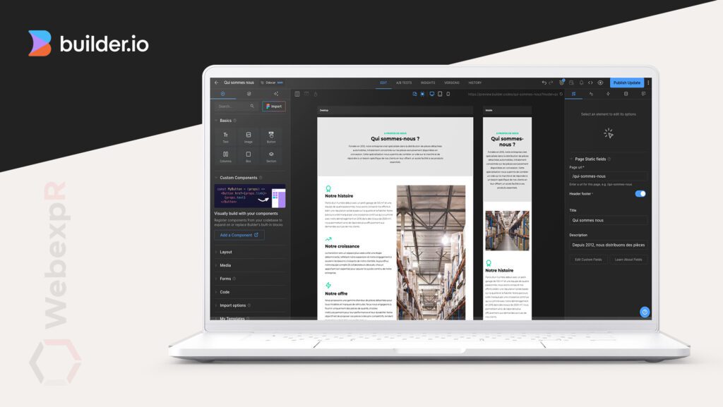 builder.io webexpr