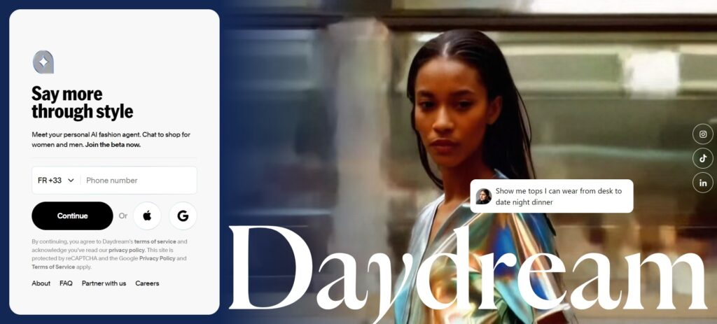 daydream agent ia d&eacute;di&eacute; &agrave; la mode