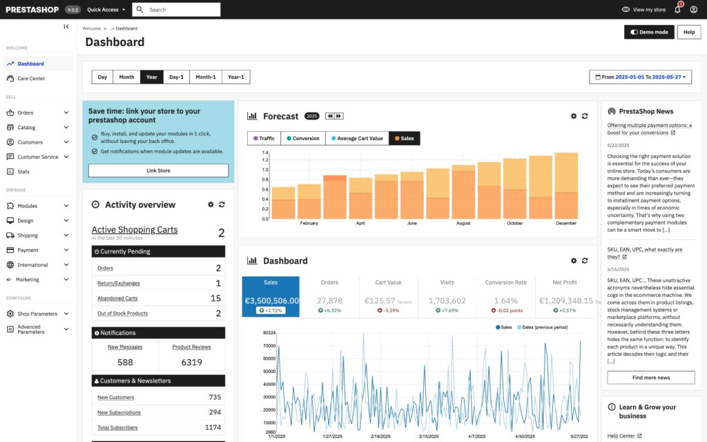 Prestashop 9 nouveaut&eacute;s