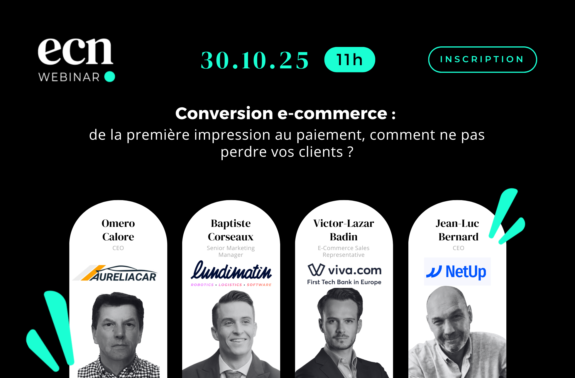 Conversion e-commerce : de la première impression au paiement, comment ne pas perdre vos clients ? header webinar lundi matin