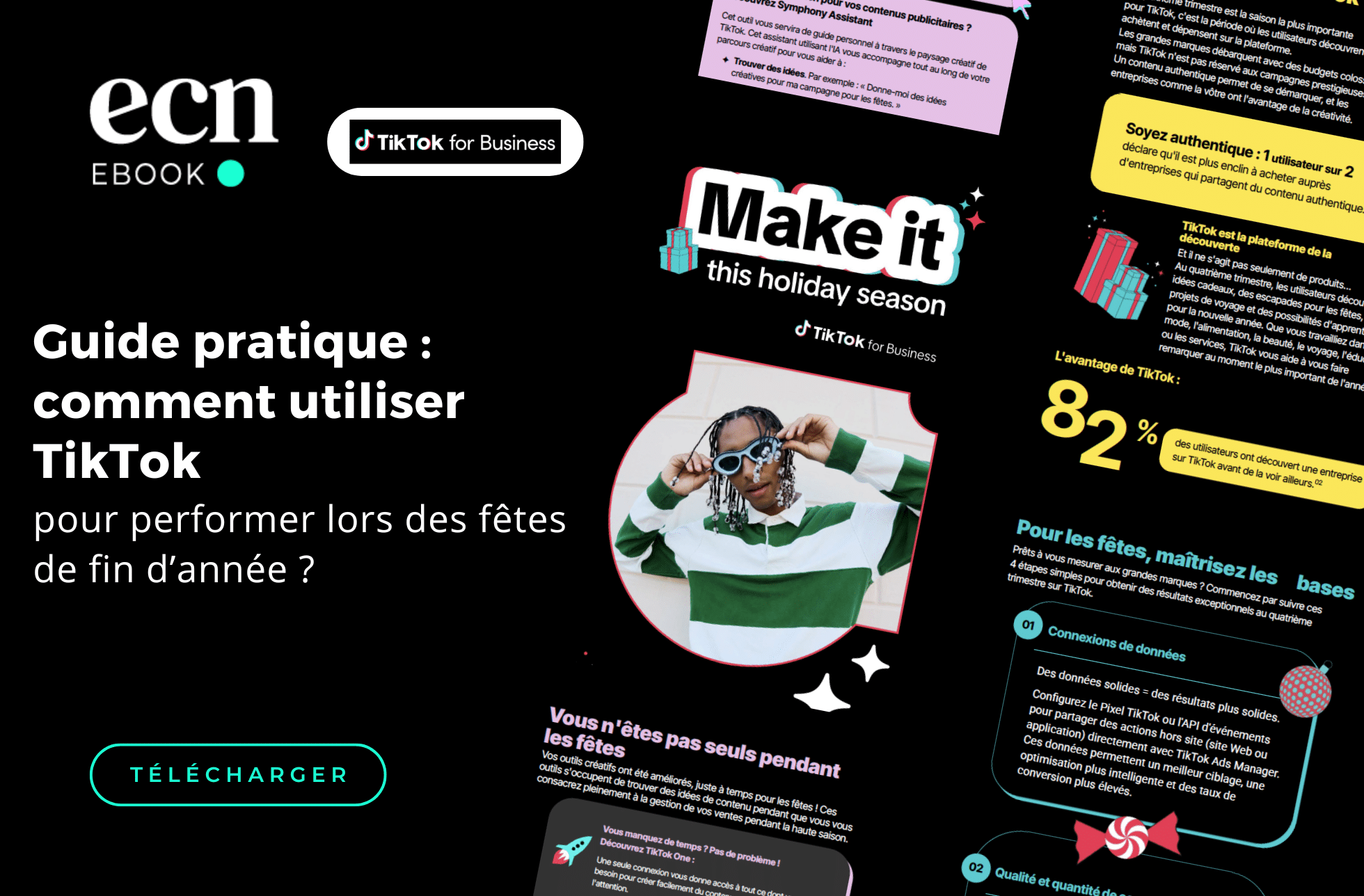 Guide pratique : comment utiliser TikTok pour performer lors des fêtes de fin d’année ? header ebook tiktok fetes de fin d'année