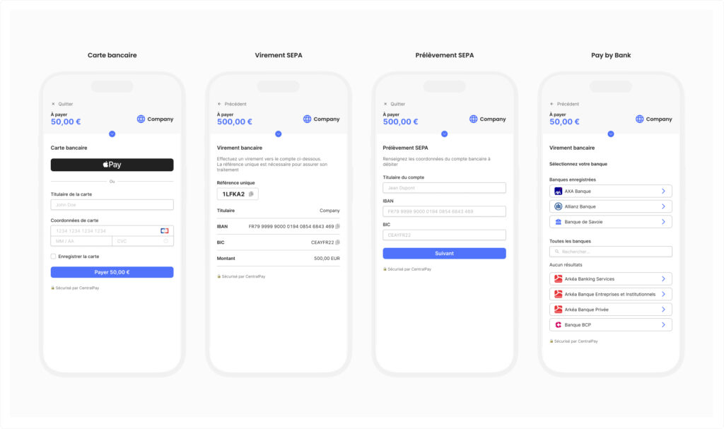illustrations solutions CentralPay