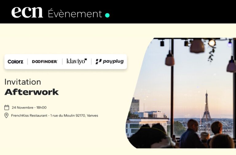 Afterwork Tech for Retail : Colorz, Doofinder, Klaviyo et Payplug invitent les e-commerçants le 24 novembre