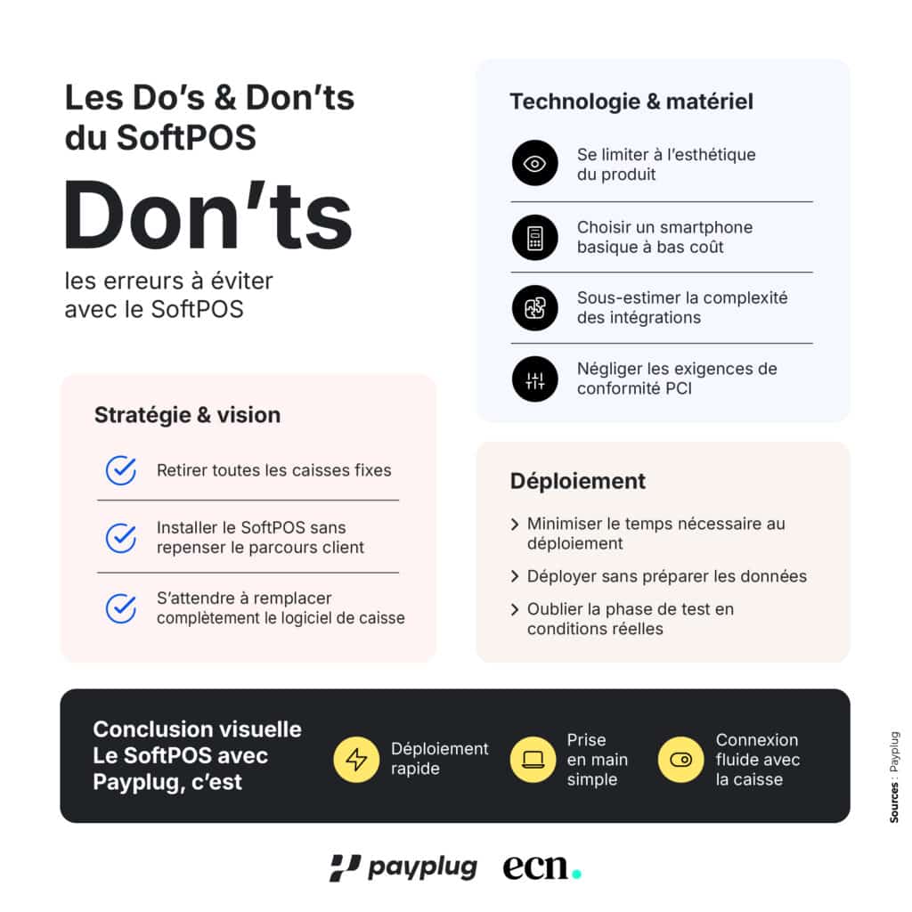 softpos erreur &agrave; ne pas &eacute;viter infographie