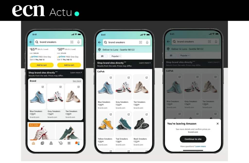 Amazon teste "Shop Brand Sites" : vers la création d'une nouvelle arme publicitaire redoutable ?