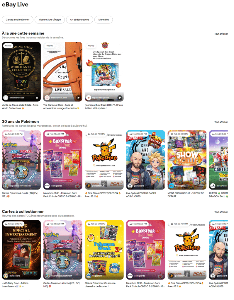 eBay Live arrive en France : la marketplace mise sur le live shopping pour relancer l’engagement Ebay Live en France