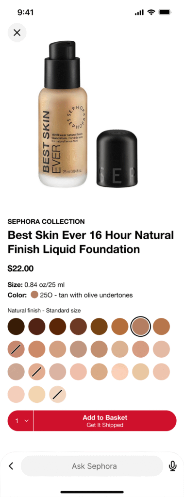 application sephora dans chatgpt